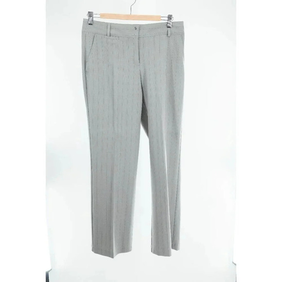 Izod Women's  Golf Classix Stretch Gray pinstripe Pants | 6 NWT - Picture 1 of 9